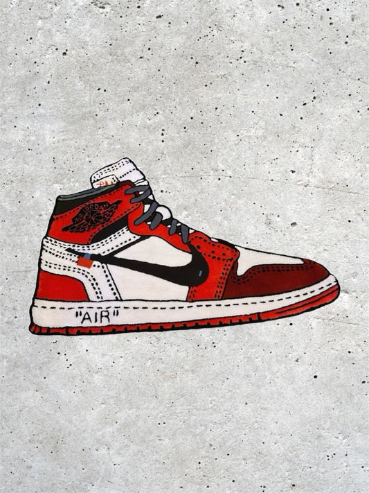 OFF WHITE JORDAN 1 RUG